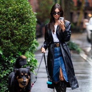 AG Jeans X EmRata Collab Valentina Trench Coat XS NWT